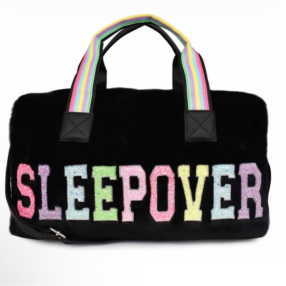 Miss Gwen’s OMG Other - Miss Gwen’s  OMG Black Sleepover Bag with Rainbow Handle ( only one)NWT